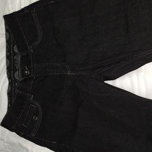 Women Jeans Lee Riders Stretchable Black Size 12x32 M